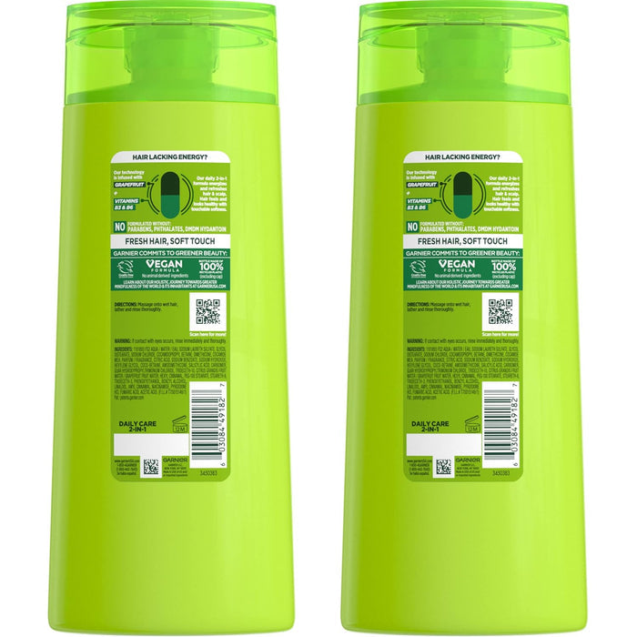 infused with grapefruit extract and vitamins b3 and b6 for scalp energizing and hair strengthening