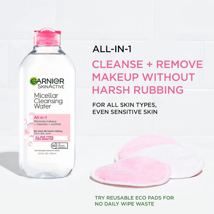 no-rinse, no-harsh-rubbing application with cotton pad
