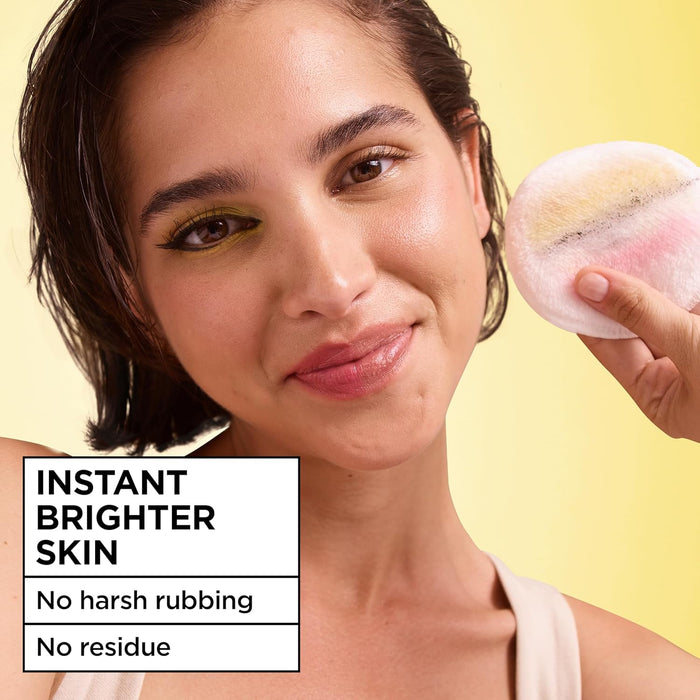 no-rinse, no-harsh-rubbing application via cotton pad