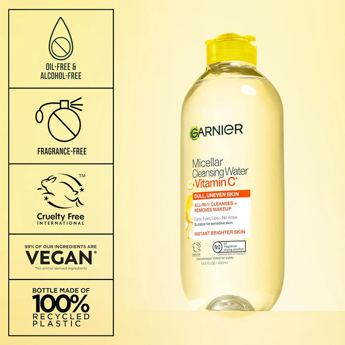 Garnier No-Rinse Micellar Water – Effortless Beauty Simplicity in Clean, Neutral Packaging