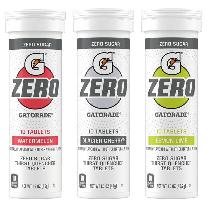dissolvable tablet format — 1 tablet mixes into 20oz of water