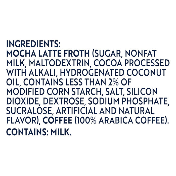 froth made from real nonfat milk for creamy texture