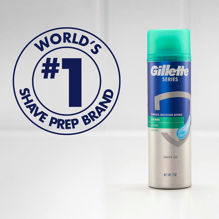 Gillette 3X Action Shave Gel Twin Pack – Thoughtful Stocking Stuffer for the Daily Shaver