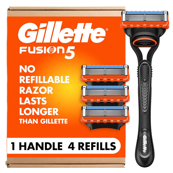 5 anti-friction blades closely spaced for a close, comfortable shave