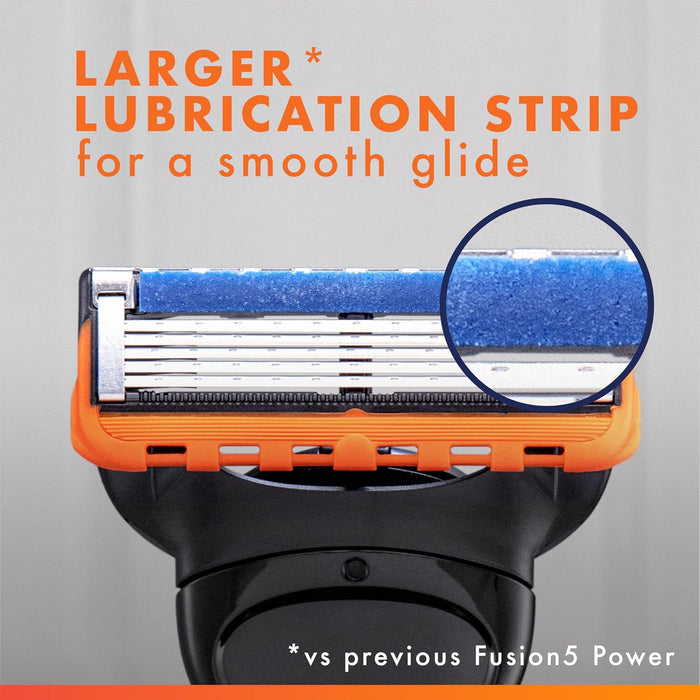 Gillette Fusion5 Power Razor for Men – Daily Self-Care Upgrade, Lubrication Strip for Post-Shave Comfort