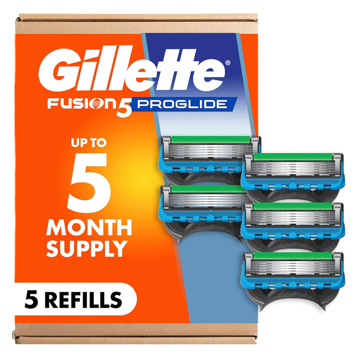 five ultrasharp anti-friction problades for close, comfortable cutting