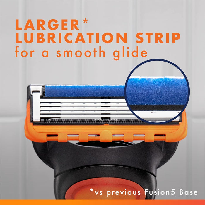 cartridge refill rated for up to 18 shaves; compatible with all gillette 5-blade handles