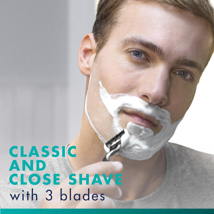 Gillette Mach3 Razor Blades for Men – Reliable Grooming for the On-the-Go Professional, Travel Pack Refills