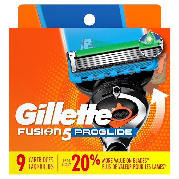 Gillette ProGlide Precision Shaving Blades – Luxury 9-Pack Refills with Enhanced Lubrastrip Technology