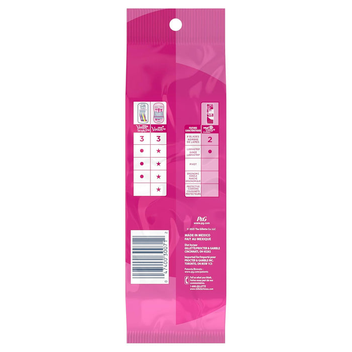 Gillette Venus Daisy 18-Count Shavers – Efficient Morning Grooming, Zero Maintenance Required