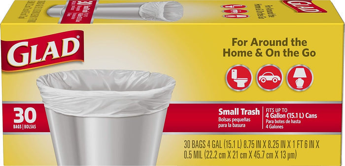 4 gallon capacity sized for small wastebaskets and portable use