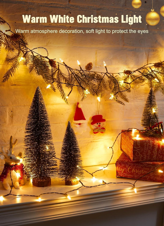 GlowGrove LED Lights – Playroom Wall and Bunk Decor, 20 Soft Glow Bulbs on Bendable Green Wire