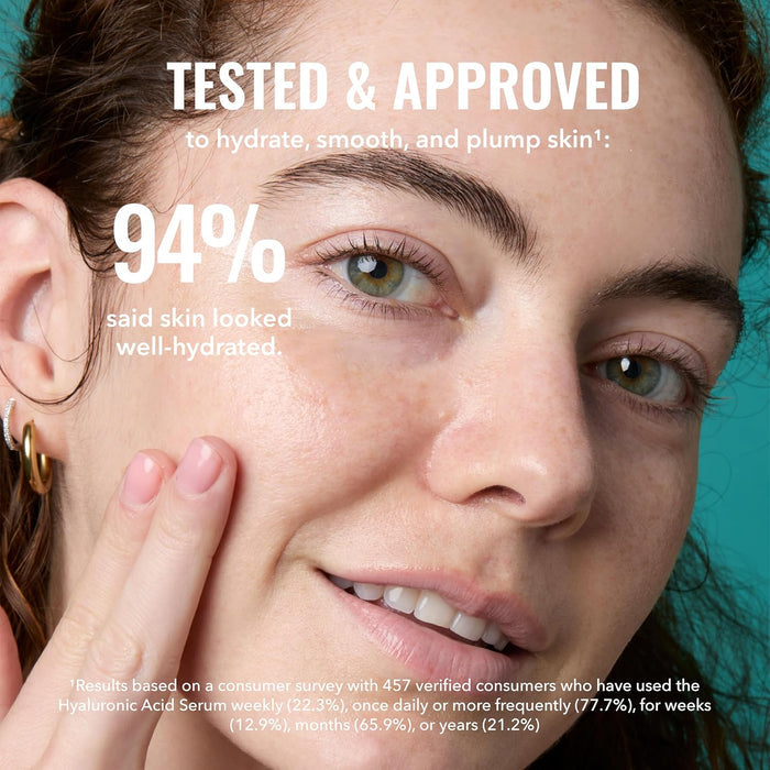lightweight, non-greasy serum texture that absorbs in ~30 seconds on damp skin