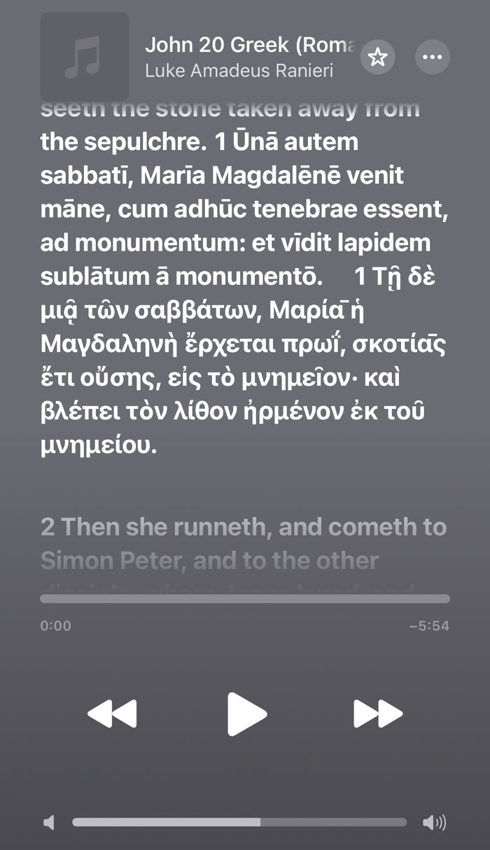 Gospel of John English-Latin-Greek Trilingual Audiobook & Text, SECOND EDITION (updated MAR. 2024)