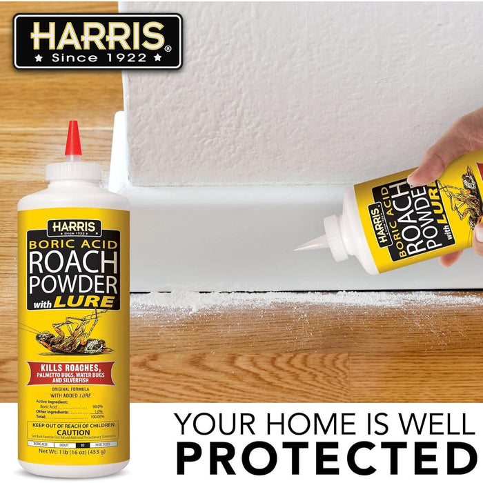 HARRIS Roach and Silverfish Killer Powder – EPA Registered Under-Sink Pest Control for Renters