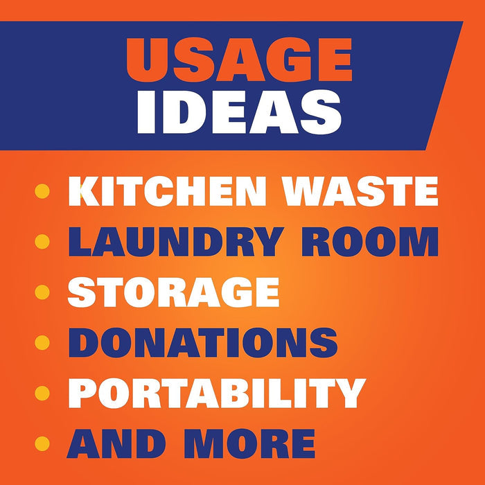 Hefty 13 Gallon Kitchen Trash Bags – Durable Outdoor-Capable Liners for Camping and Backyard Cleanup
