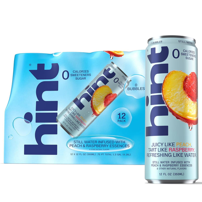 purified still water infused only with natural fruit essences — no sugar, sweeteners, or calories