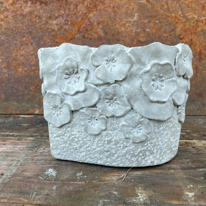 Hjärtformat kruka m/blommor - gjutform