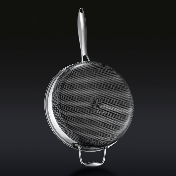 Hybrid Deep Sauté Pan with Lid, 4.5-Qt