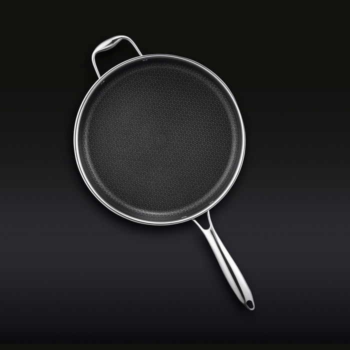 Hybrid Deep Sauté Pan with Lid, 5.5-Qt