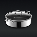 Hybrid Deep Sauté Pan/Chicken Fryer with Lid, 7-Qt