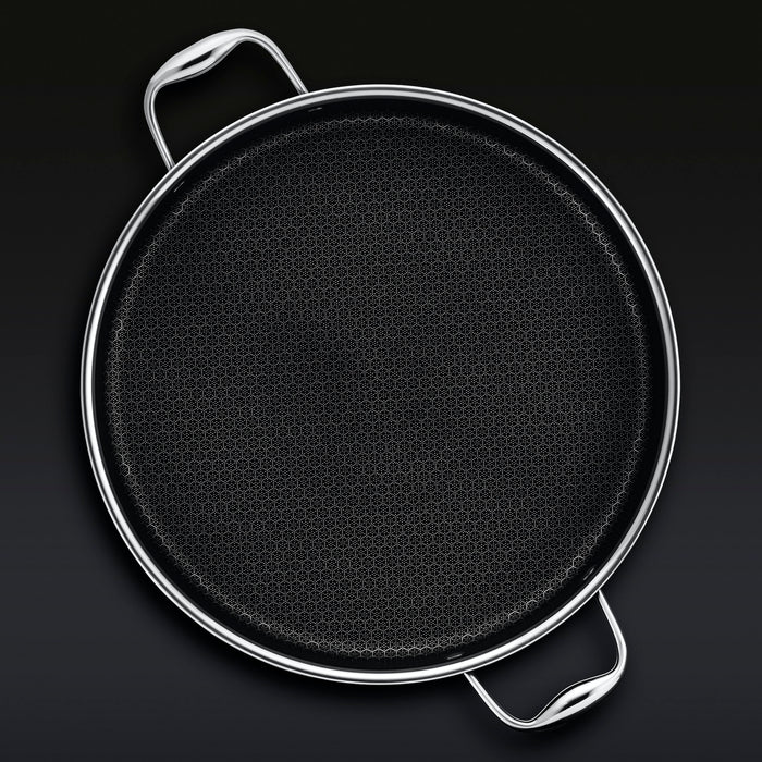 Hybrid Deep Sauté Pan/Chicken Fryer with Lid, 7-Qt