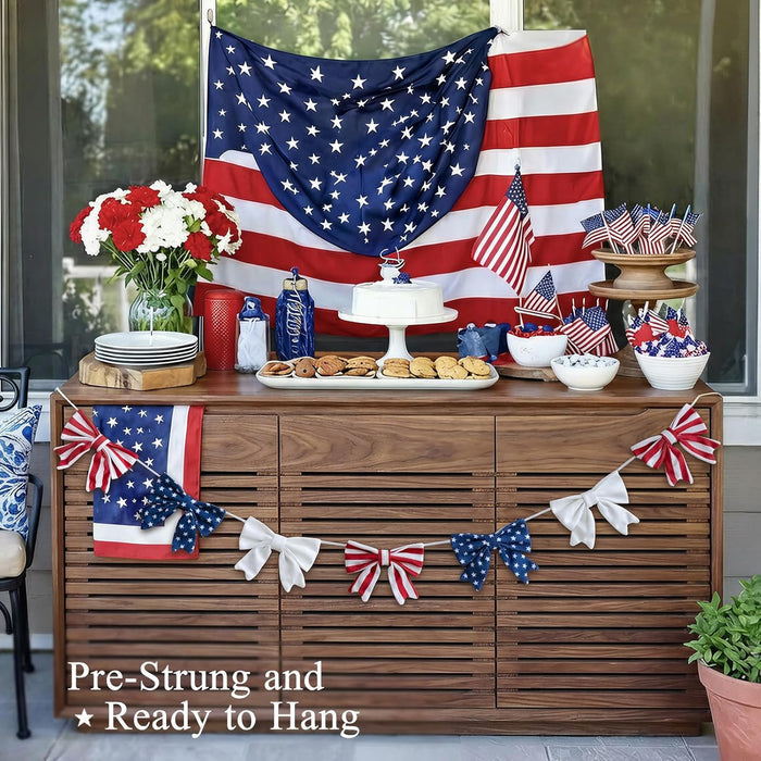 red, white, and blue colorway for instant patriotic visual impact
