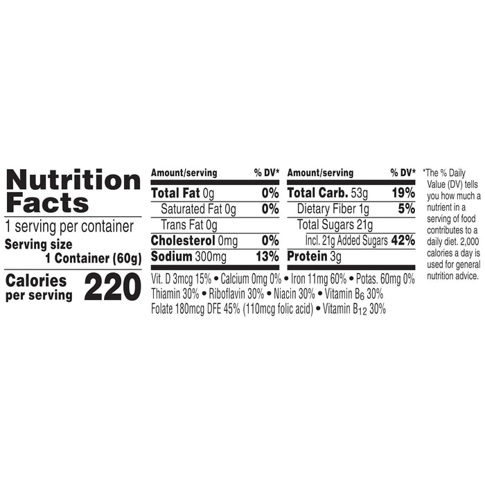 Kellogg's Frosted Flakes Breakfast Cups – Commuter-Friendly No-Prep Cereal for Car and Office, 2.1oz Each