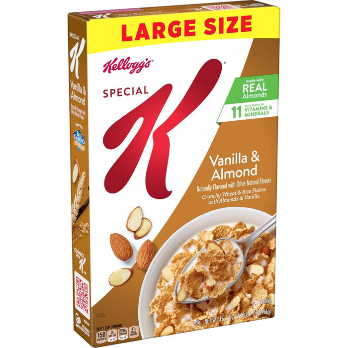 crunchy wheat and rice flake base