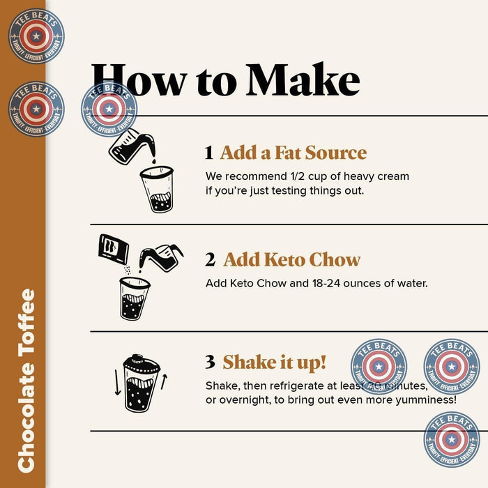 Keto Chow Banana Pudding Mix – Efficient Low-Carb Shake for Busy Professional Meal Breaks at the Desk