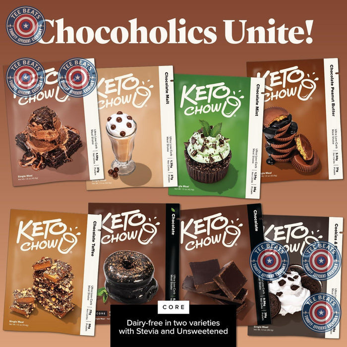 Keto Chow Banana Pudding Mix – Efficient Low-Carb Shake for Busy Professional Meal Breaks at the Desk