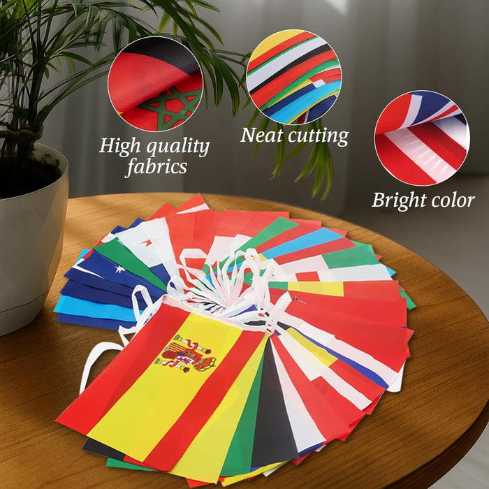 rectangular flag shape at 8.3"l x 5.5"w for clear visibility of flag details