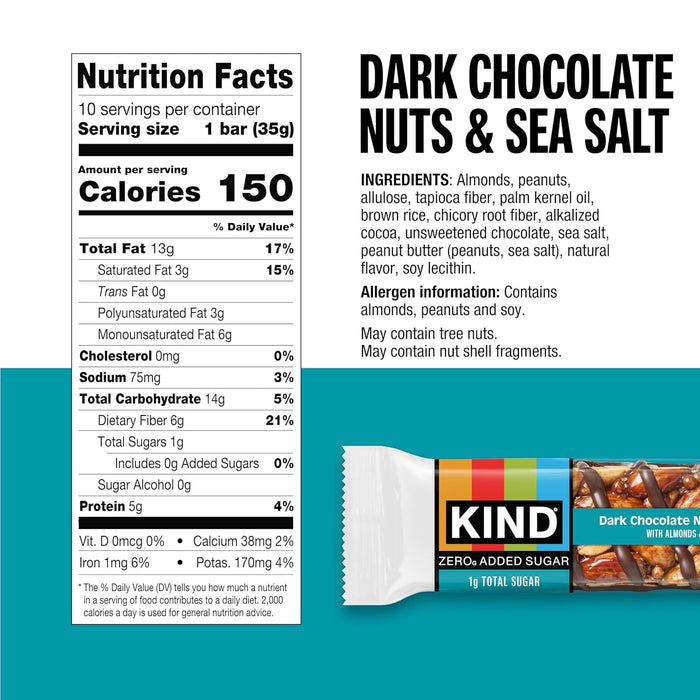 5g protein per bar from almond and peanut base