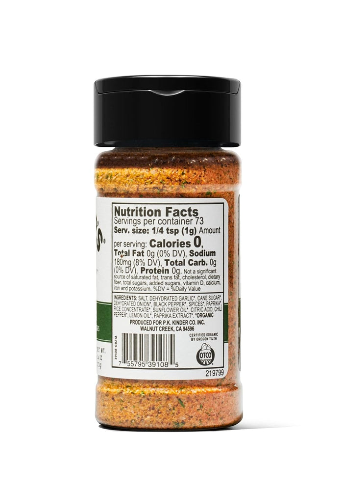 cracked pepper, garlic, onion, lemon, and herb santa maria-style blend