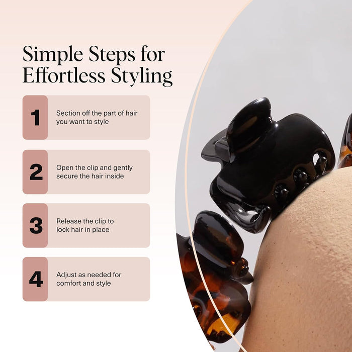 Kitsch Cloud-Shaped Hair Clips – Clean Modern Claw Clip for a Clutter-Free Vanity