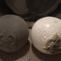 Klot m/ornament 12  cm - Gjutform