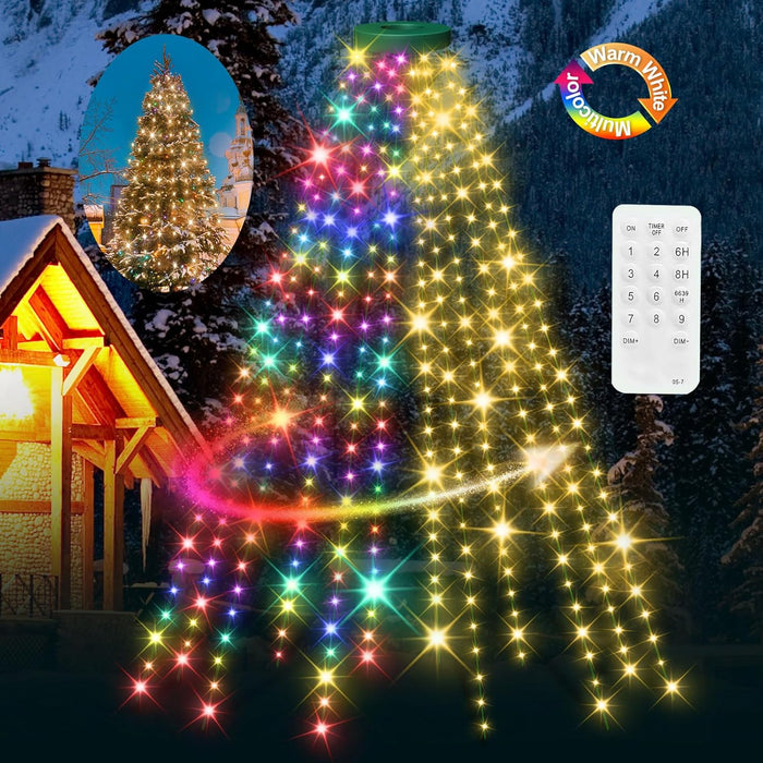 halo ring with 12 hanging light drops for top-down installation