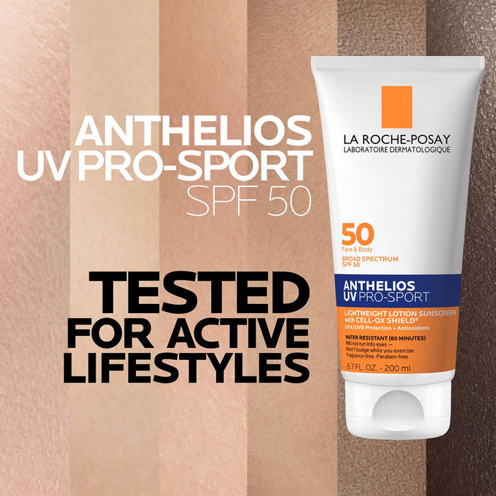 La Roche-Posay Anthelios UV Pro-Sport Spray – Fast-Drying SPF 45 for Beach, Patio & Open-Air Activities