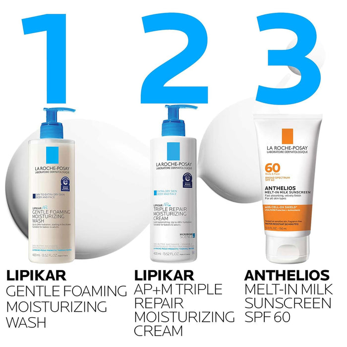 La Roche-Posay Lipikar AP+ Hydrating Body Cleanser – Dermatologist-Tested for Mindful Bath Time