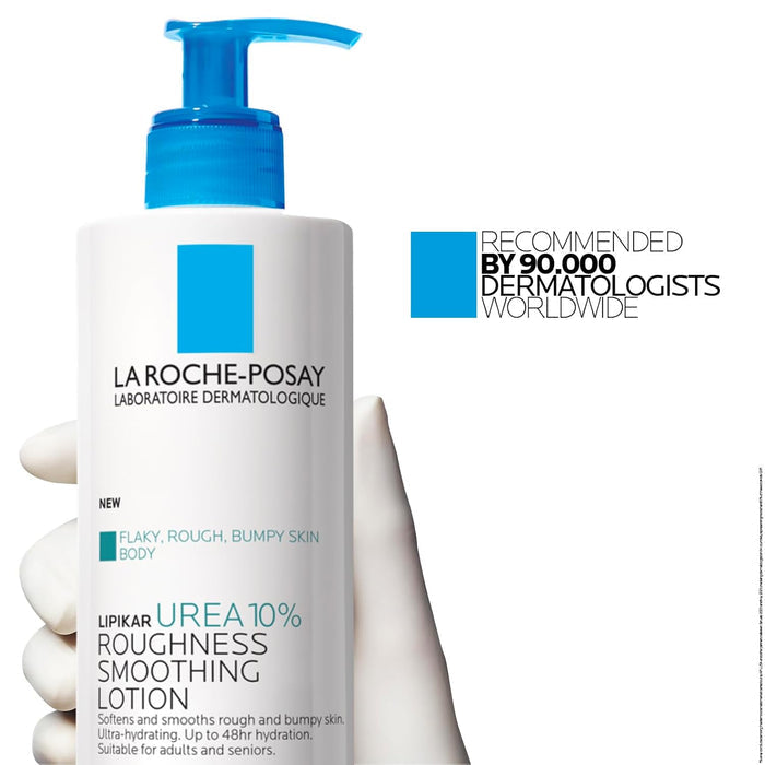 La Roche-Posay Lipikar Urea 10% Smoothing Lotion – Bath Time Self-Care for Dry, Bumpy Skin Relief