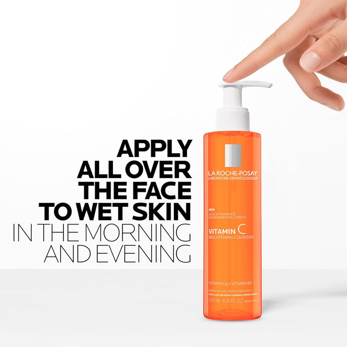 La Roche-Posay Niacinamide & Vitamin C Facial Cleanser – Calming Brightening Wash for Mindful Skincare