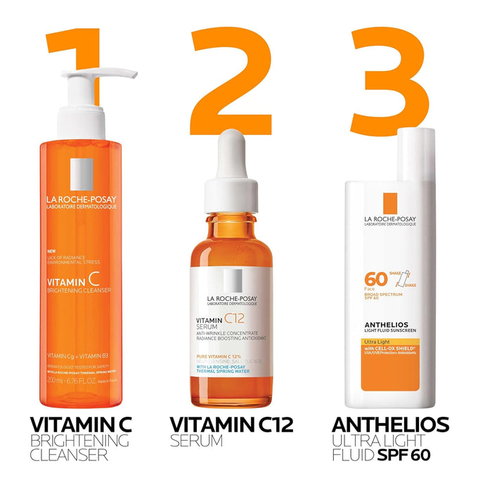 La Roche-Posay Niacinamide & Vitamin C Facial Cleanser – Calming Brightening Wash for Mindful Skincare