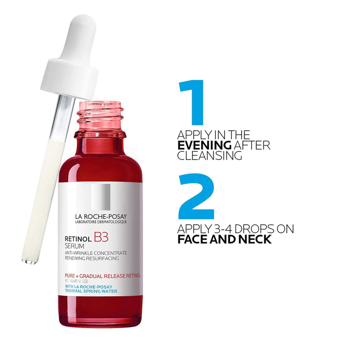 La Roche-Posay Pure Retinol Face Serum | Calming Nighttime Ritual to Reduce Fine Lines & Wrinkles