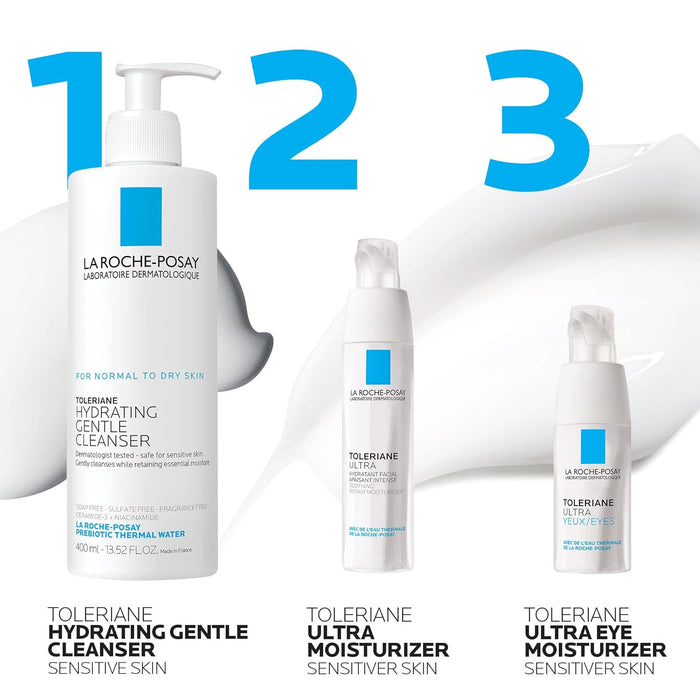 La Roche-Posay Toleriane Dermallergo Eye Repair Cream – Mindful Skincare Ritual for Stressed Skin