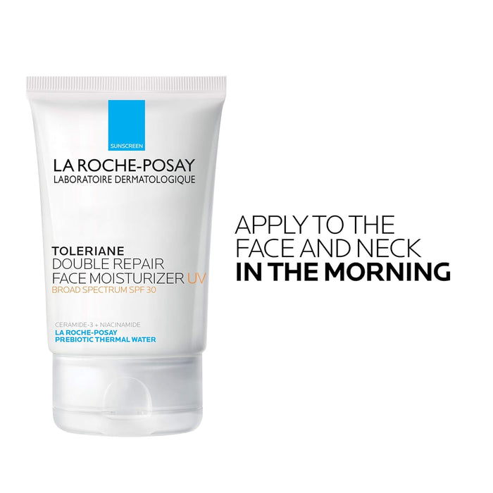 La Roche-Posay Toleriane Double Repair UV Face Moisturizer – Self-Care SPF 30 with Ceramides & Niacinamide