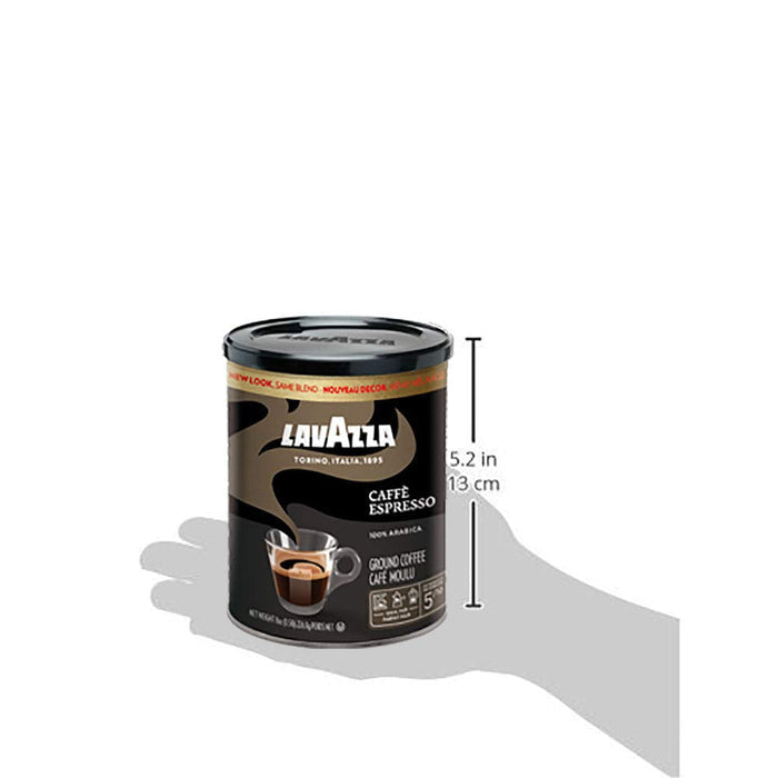 Lavazza Ground Coffee for Desk-Side Brewing – Smooth Morning Ritual to Power Through Deadlines, Pack of 6