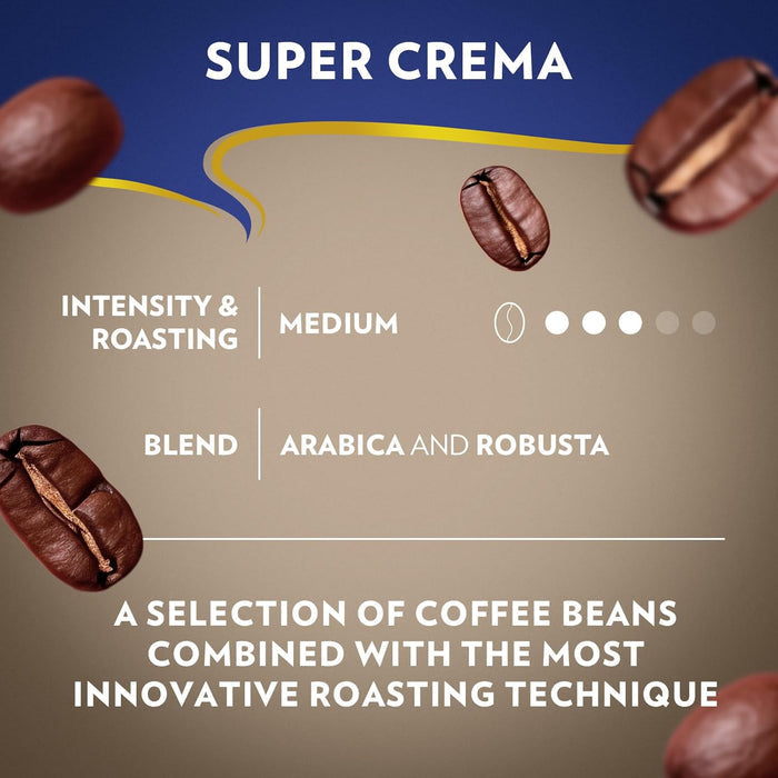 Lavazza Super Crema Medium Roast 6-Pack – Holiday Gift Set for Mom, Dad, and Coffee Lovers