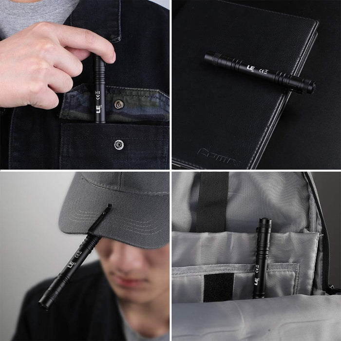 LE Mini Pen Flashlight – Weatherproof Outdoor Light for Patios, Cookouts and Map Reading