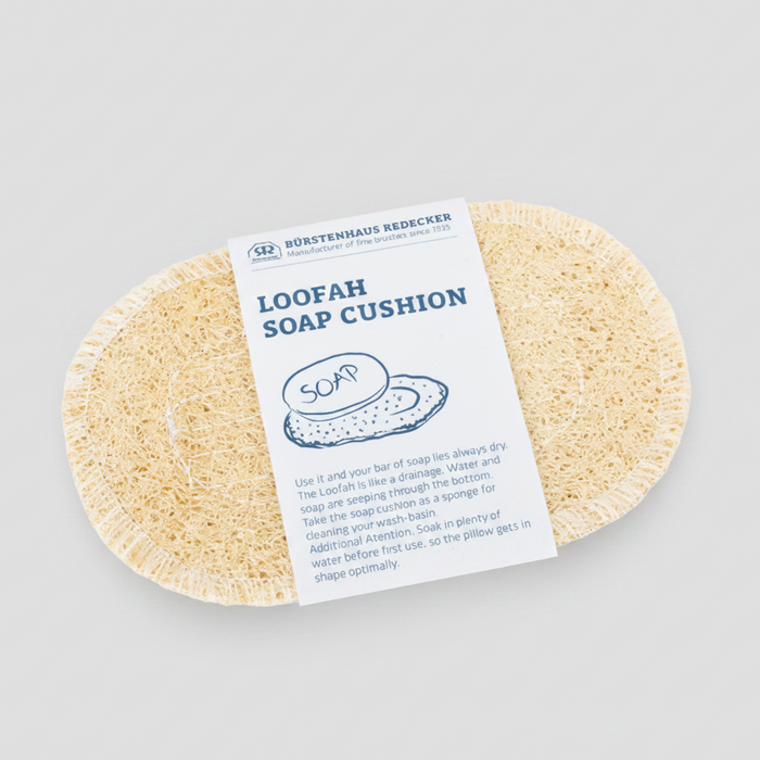 soap rest made from loofah