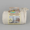 two kitchen cloths in branded band